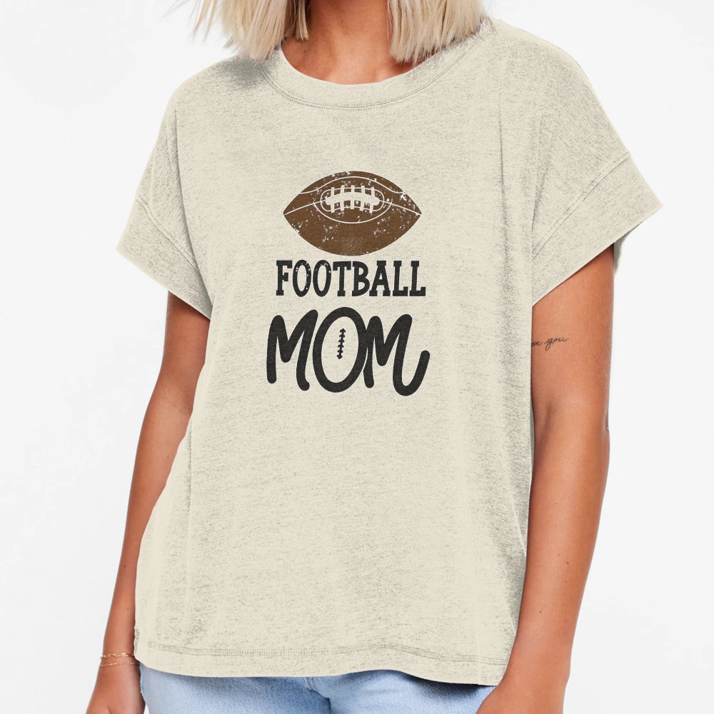 Football Mom T-Shirt - Minimalist Print Men Women - T-Shirt, Sweatshirt, Hoodie