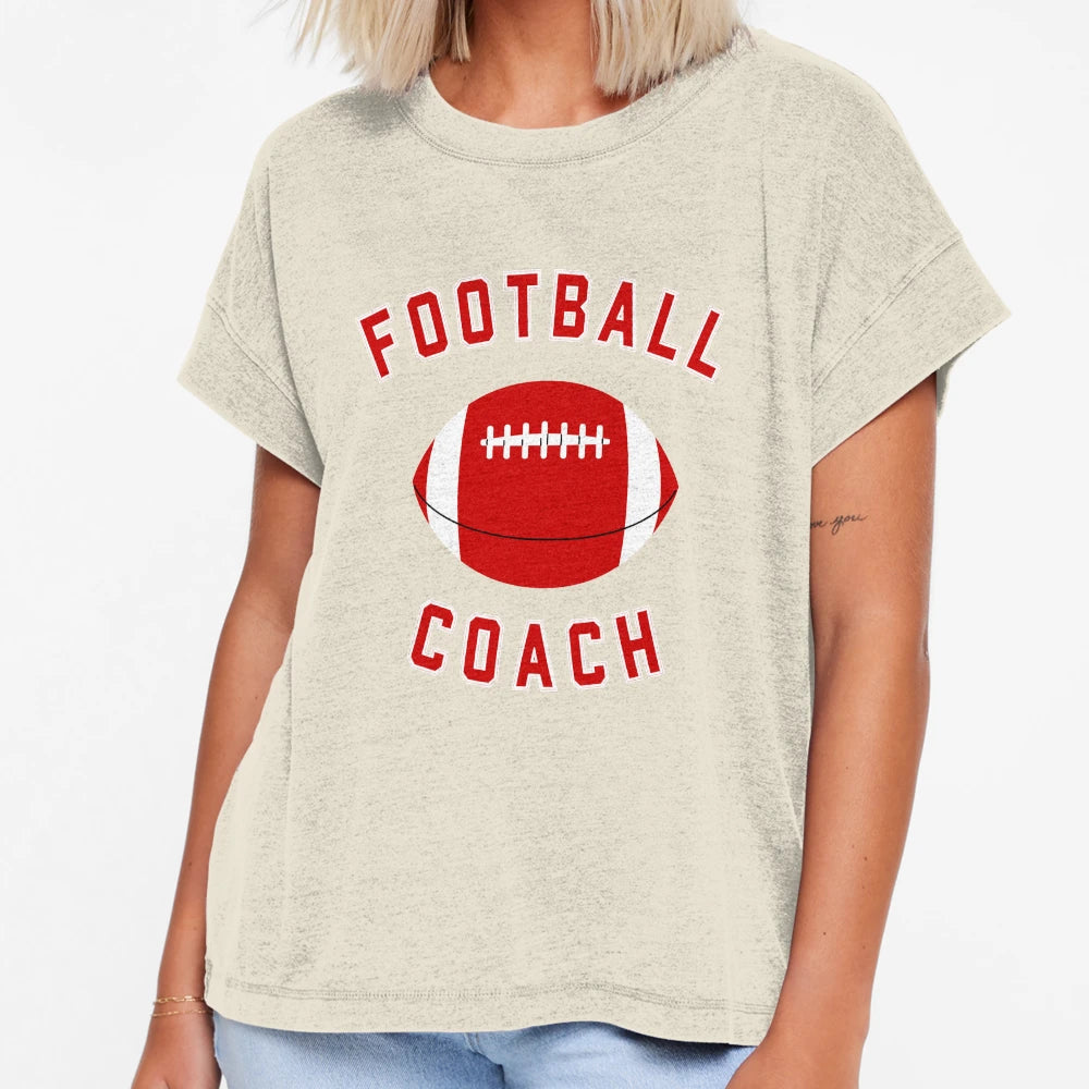 Football Coach Red T-Shirt - Streetwear Style Unisex - T-Shirt, Sweatshirt, Hoodie