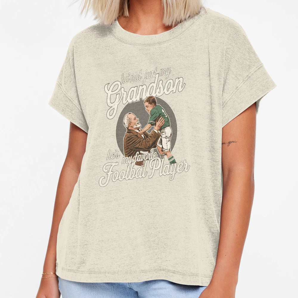 Hes Not Just My Grandson Hes My Favorite T-Shirt - Custom Art Print Unisex - T-Shirt, Sweatshirt, Hoodie