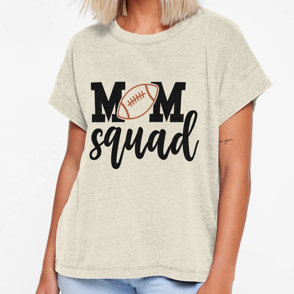 Mom Squad Football Home D Cor T-Shirt - Graphic Print Men Women - T-Shirt, Sweatshirt, Hoodie