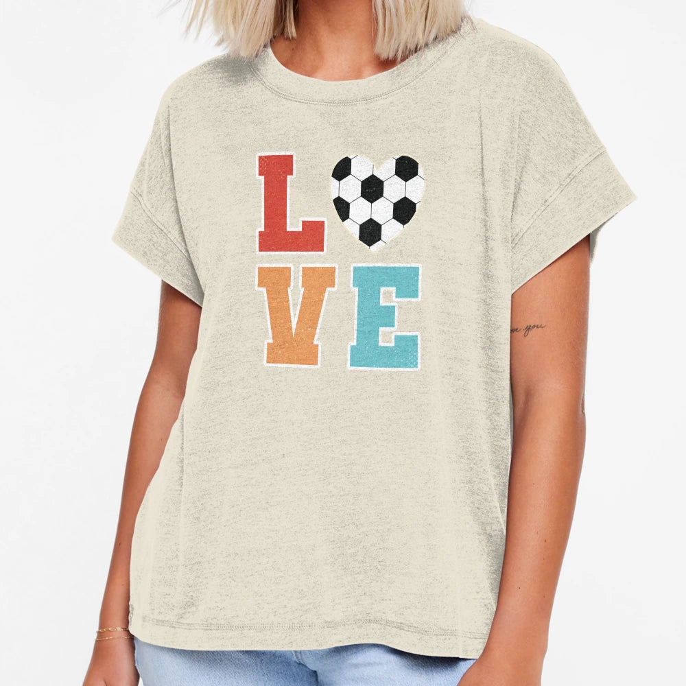 Love Soccer Love Football T-Shirt - Unique Graphic Men Women - T-Shirt, Sweatshirt, Hoodie
