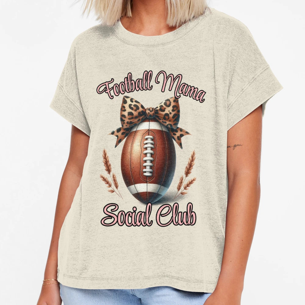 Football Mama Social Club T-Shirt - Streetwear Style Unisex - T-Shirt, Sweatshirt, Hoodie