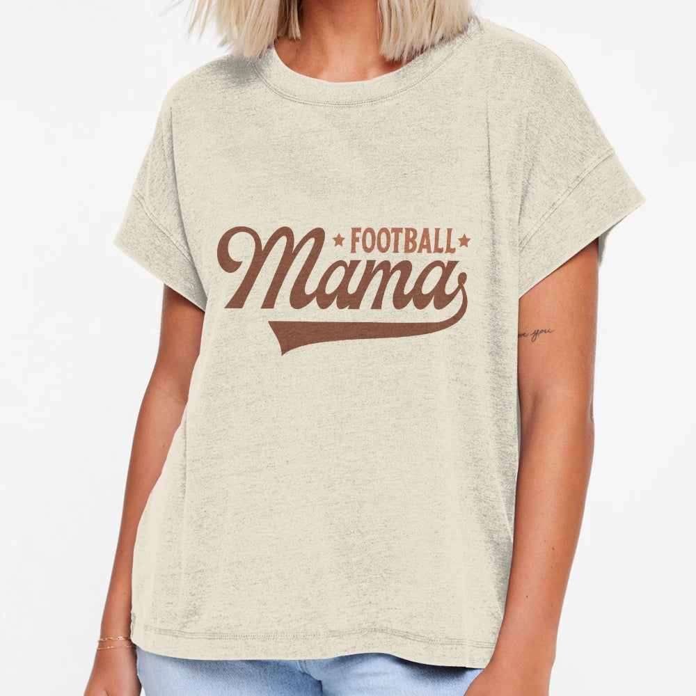 Football Mama Touchdown Quarterback Varsity T-Shirt - Graphic Print Unisex - T-Shirt, Sweatshirt, Hoodie