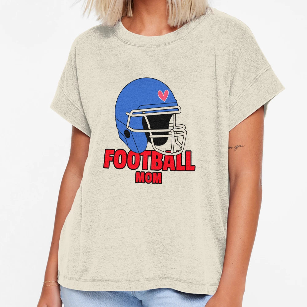 Football Mom T-Shirt - Custom Art Print Men Women - T-Shirt, Sweatshirt, Hoodie