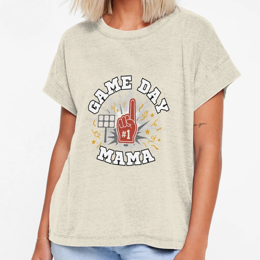 Game Day Mama 1 Fan Sports Mom T-Shirt - Unique Graphic Men Women - T-Shirt, Sweatshirt, Hoodie
