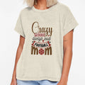 Crazy Proud Always Loud Football Mom T-Shirt - Custom Art Print Unisex - T-Shirt, Sweatshirt, Hoodie
