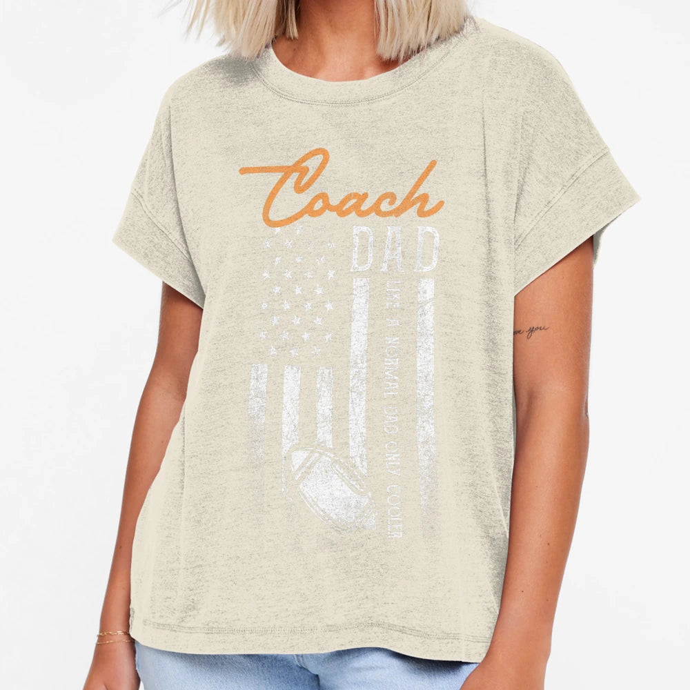Football Coach Dad T-Shirt - Trendy Graphic Unisex - T-Shirt, Sweatshirt, Hoodie