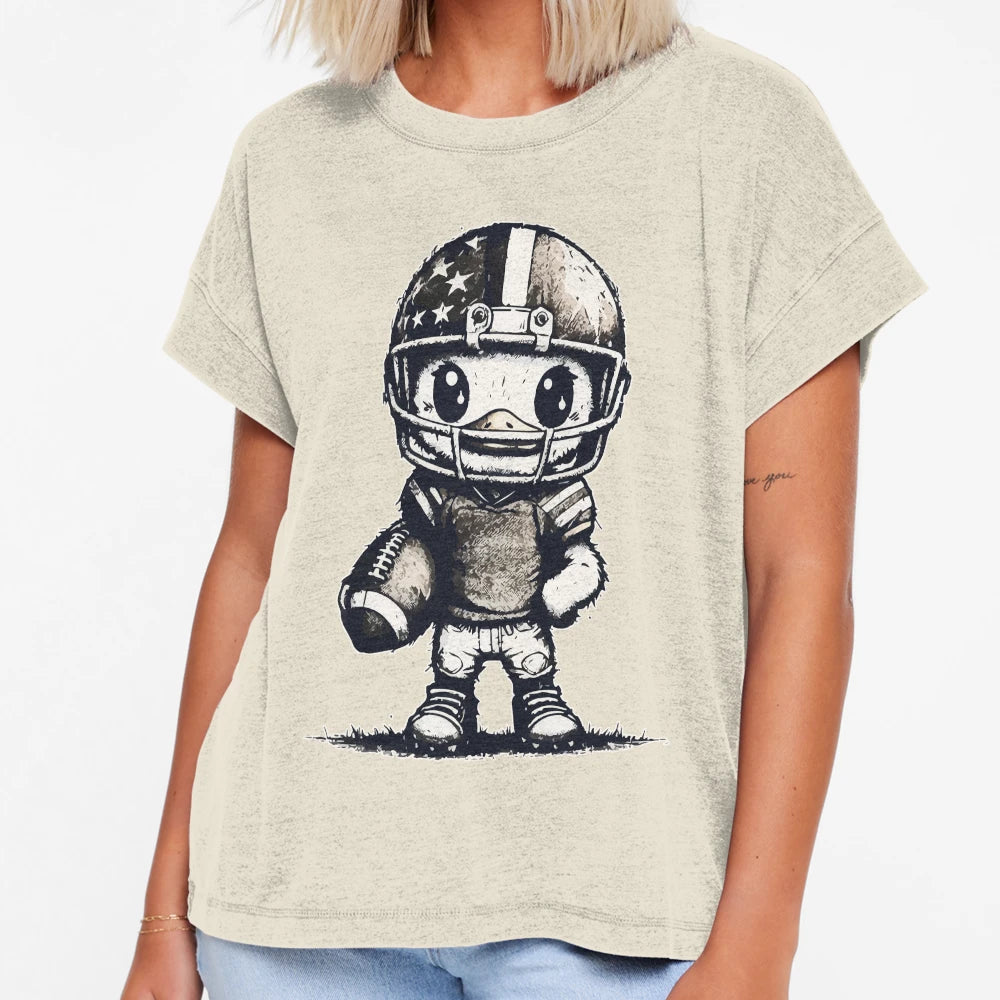 Funny Duck American Football Player T-Shirt - Unique Graphic Men Women - T-Shirt, Sweatshirt, Hoodie