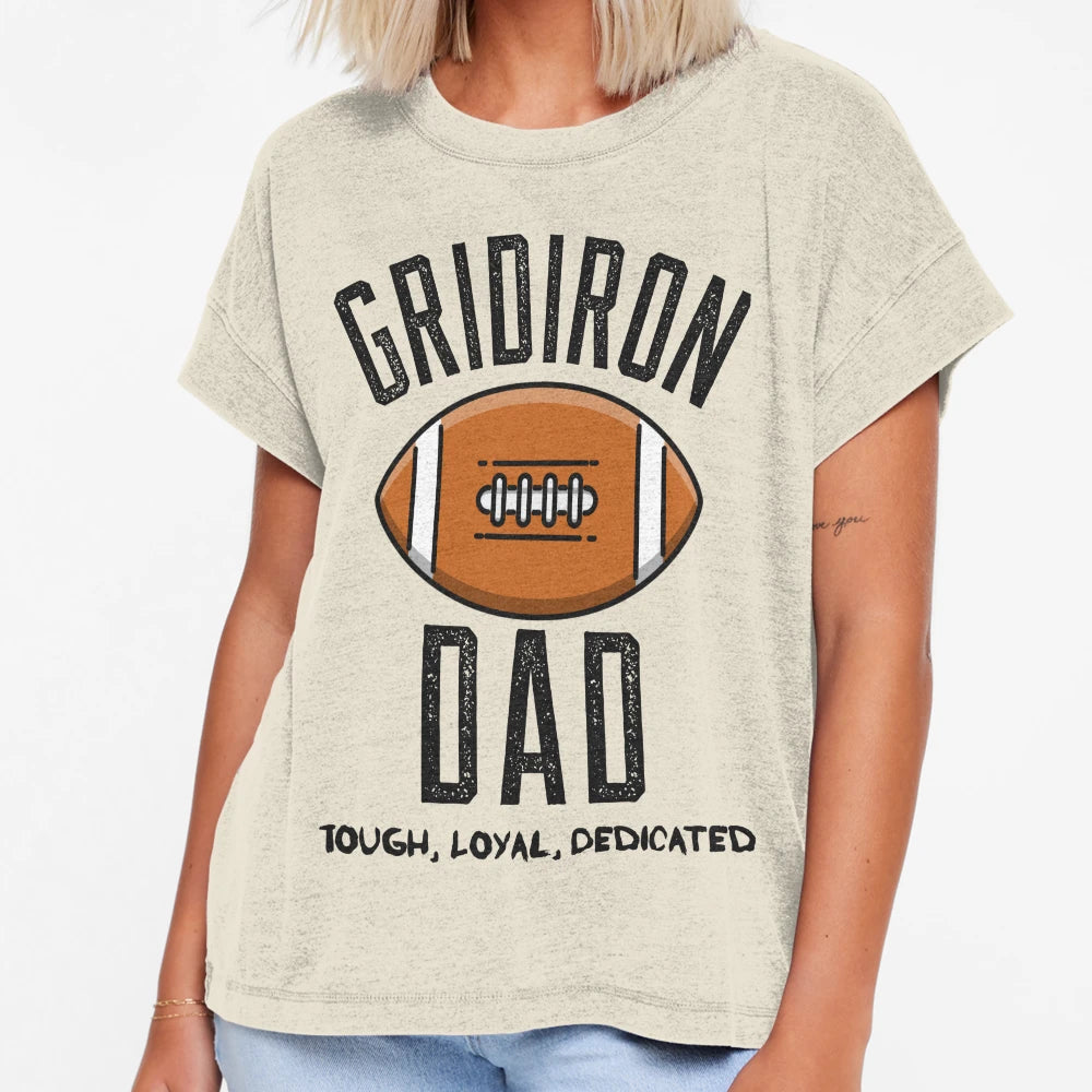 Gridiron Dad T-Shirt - Trendy Graphic for Adults - T-Shirt, Sweatshirt, Hoodie