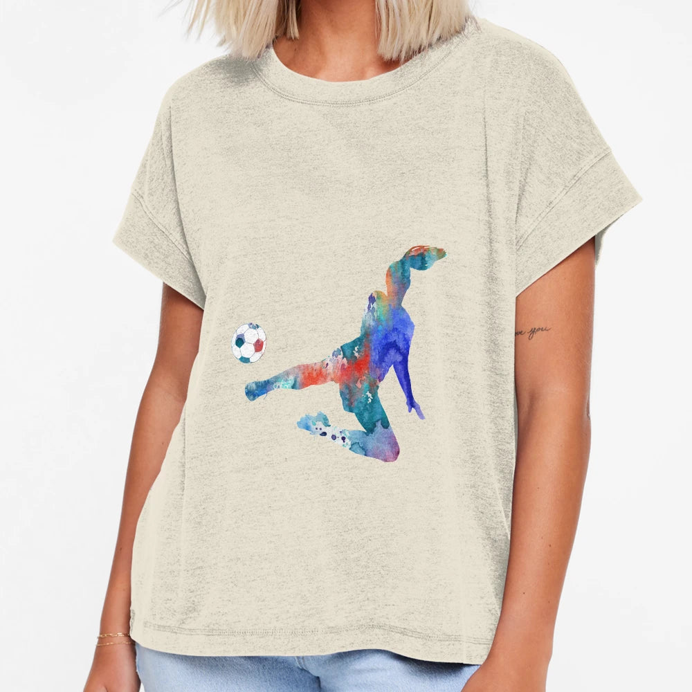 Female Soccer Player T-Shirt - Aesthetic Graphic Men Women - T-Shirt, Sweatshirt, Hoodie