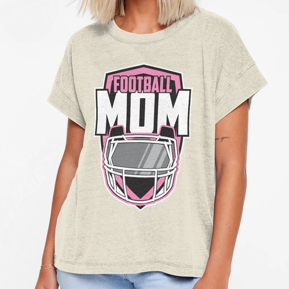 Football Mom T-Shirt - Minimalist Print Unisex - T-Shirt, Sweatshirt, Hoodie
