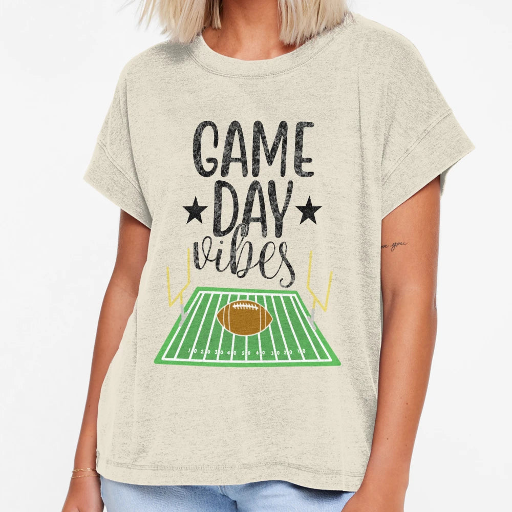 Game Day Football Vibes T-Shirt - Novelty Apparel for Adults - T-Shirt, Sweatshirt, Hoodie