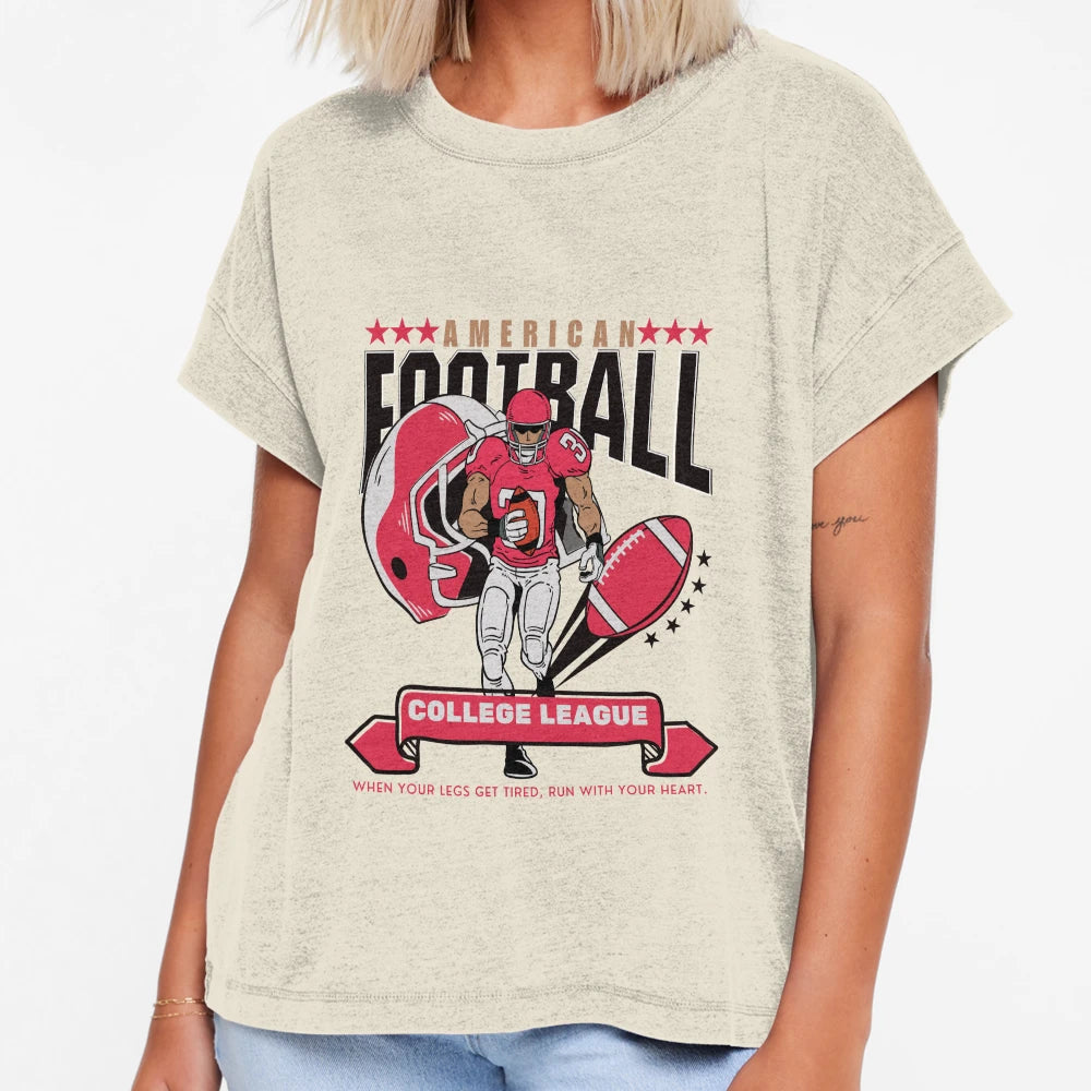 American Football College League T-Shirt - Minimalist Print for Adults - T-Shirt, Sweatshirt, Hoodie