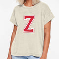Red Varsity Letter Z T-Shirt - Novelty Apparel Unisex - T-Shirt, Sweatshirt, Hoodie