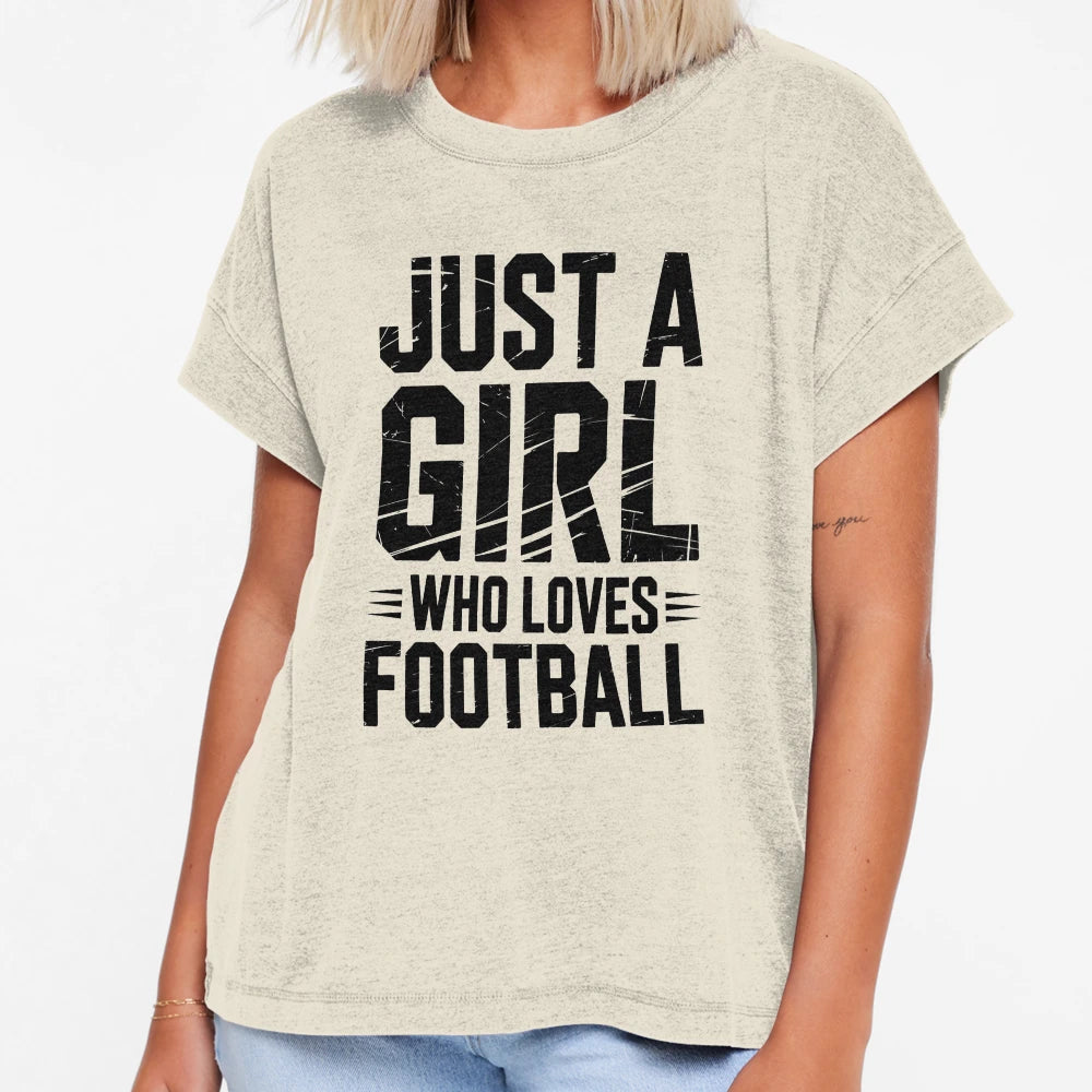 Just Who Loves Football T-Shirt - Novelty Apparel Men Women - T-Shirt, Sweatshirt, Hoodie