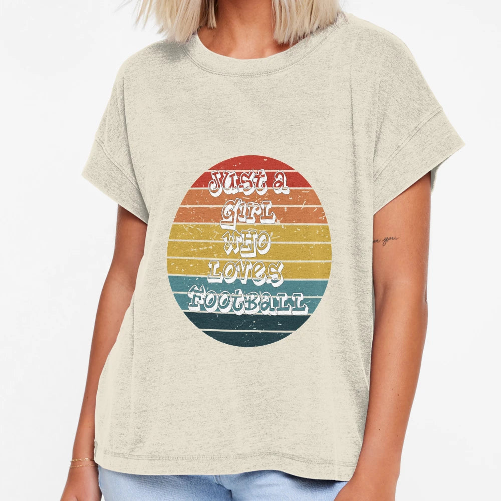 Just Who Loves Football T-Shirt - Casual Everyday Wear Unisex - T-Shirt, Sweatshirt, Hoodie