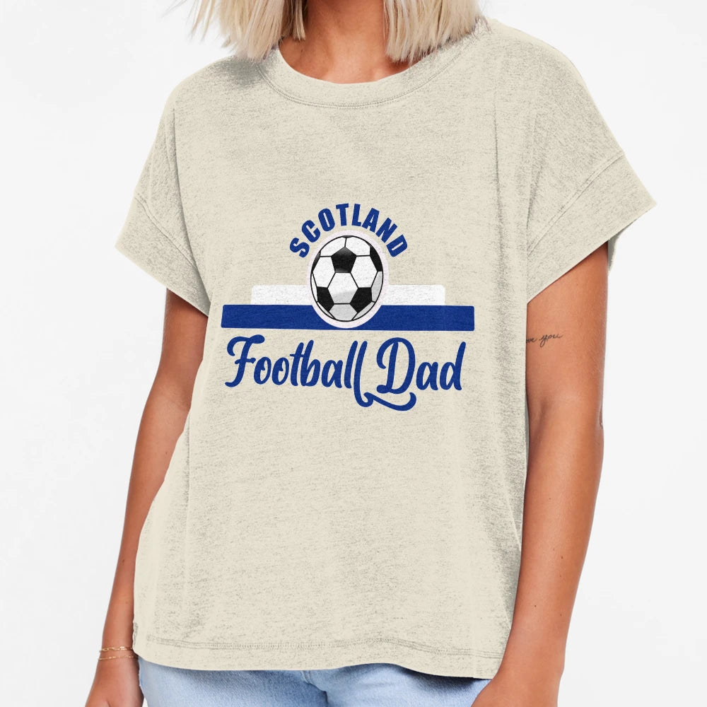 Scotland Football Dad Fathers Day T-Shirt - Casual Everyday Wear Unisex - T-Shirt, Sweatshirt, Hoodie