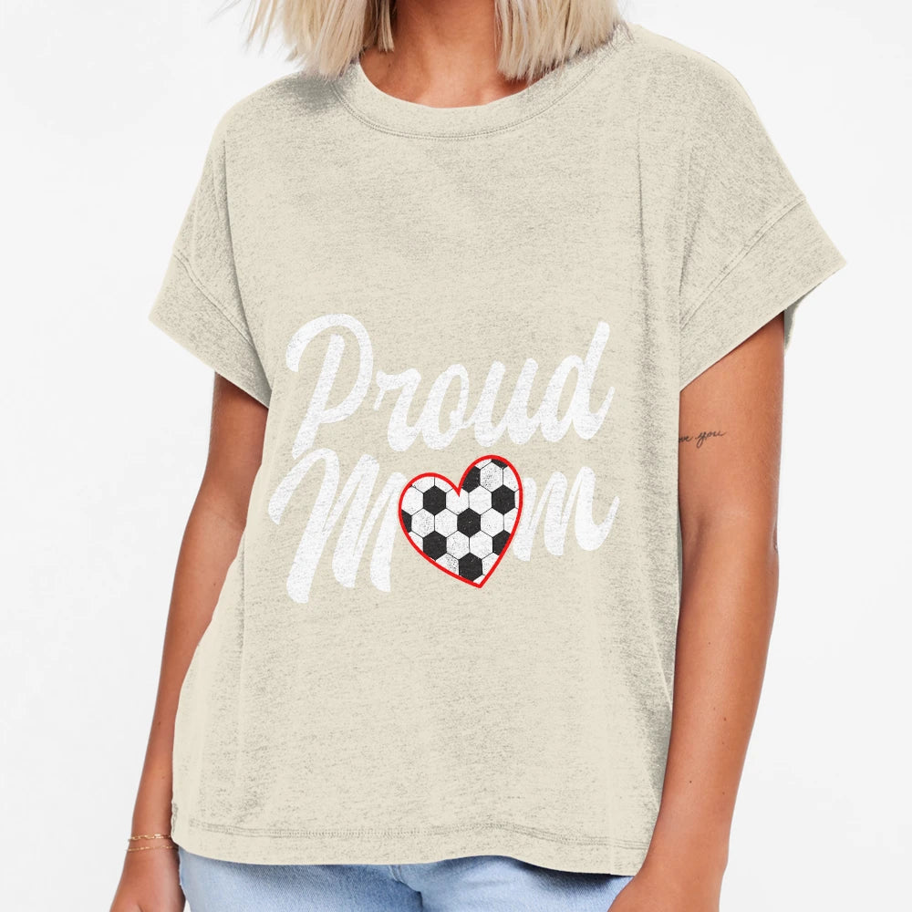 Soccer Mom Proud Soccer Mama Mothers T-Shirt - Custom Art Print Men Women - T-Shirt, Sweatshirt, Hoodie