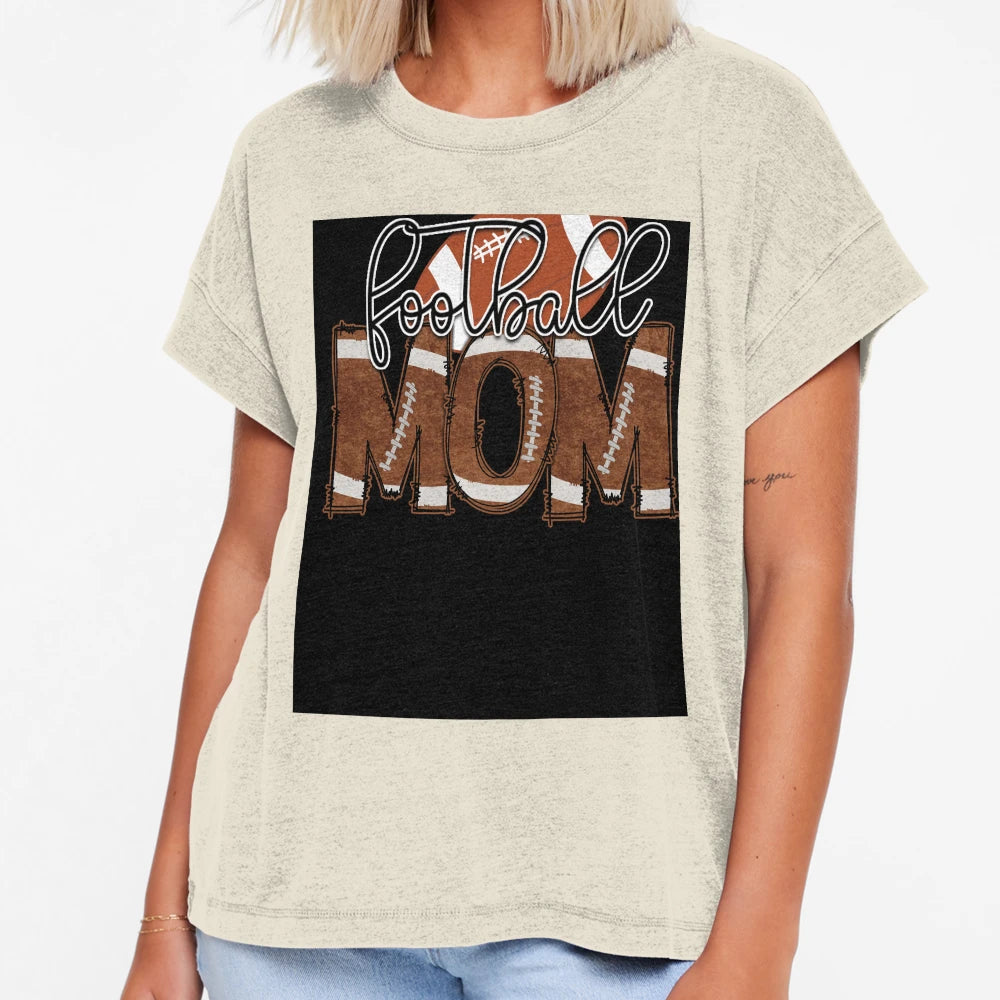 Football Mom T-Shirt - Custom Art Print Men Women - T-Shirt, Sweatshirt, Hoodie