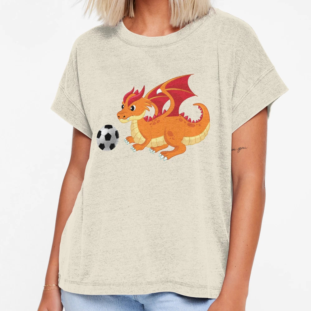 Dragon Playing Soccer Funny Good T-Shirt - Custom Art Print for Adults - T-Shirt, Sweatshirt, Hoodie