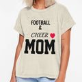 Football Cheer Mom T-Shirt - Casual Everyday Wear Unisex - T-Shirt, Sweatshirt, Hoodie