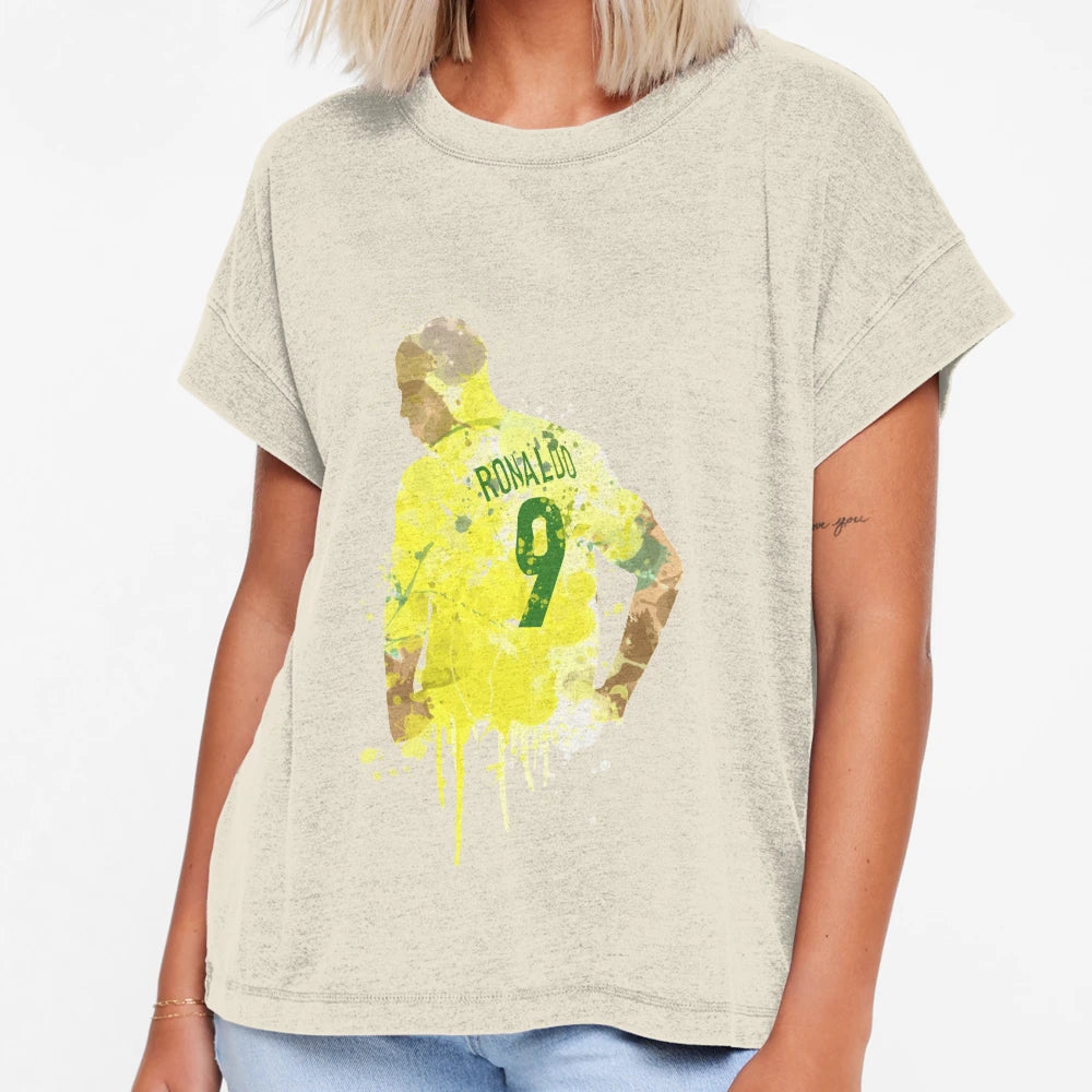 Ronaldo Brazil Legend Art T-Shirt - Minimalist Print for Adults - T-Shirt, Sweatshirt, Hoodie