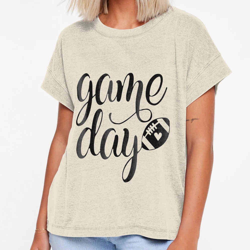 Game Day Football Fall Sports T-Shirt - Minimalist Print Men Women - T-Shirt, Sweatshirt, Hoodie