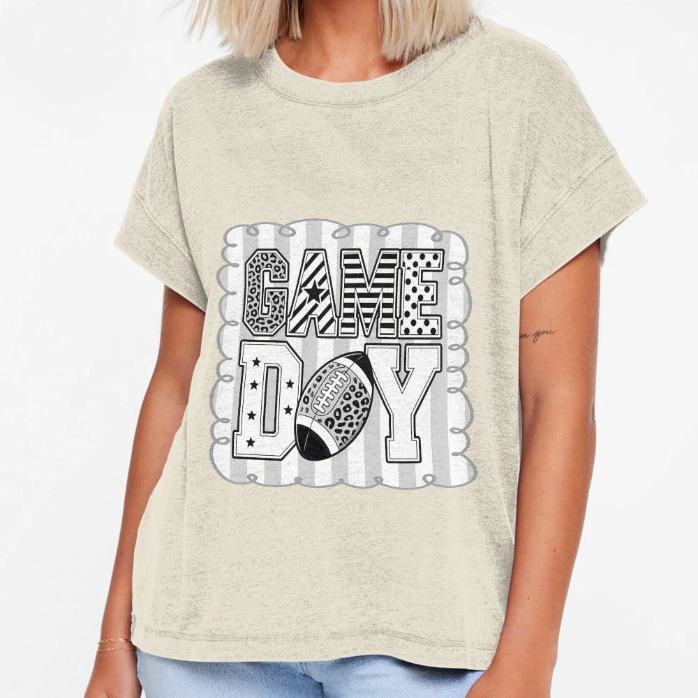 Game Day Fun Football Fan Gear T-Shirt - Minimalist Print for Adults - T-Shirt, Sweatshirt, Hoodie