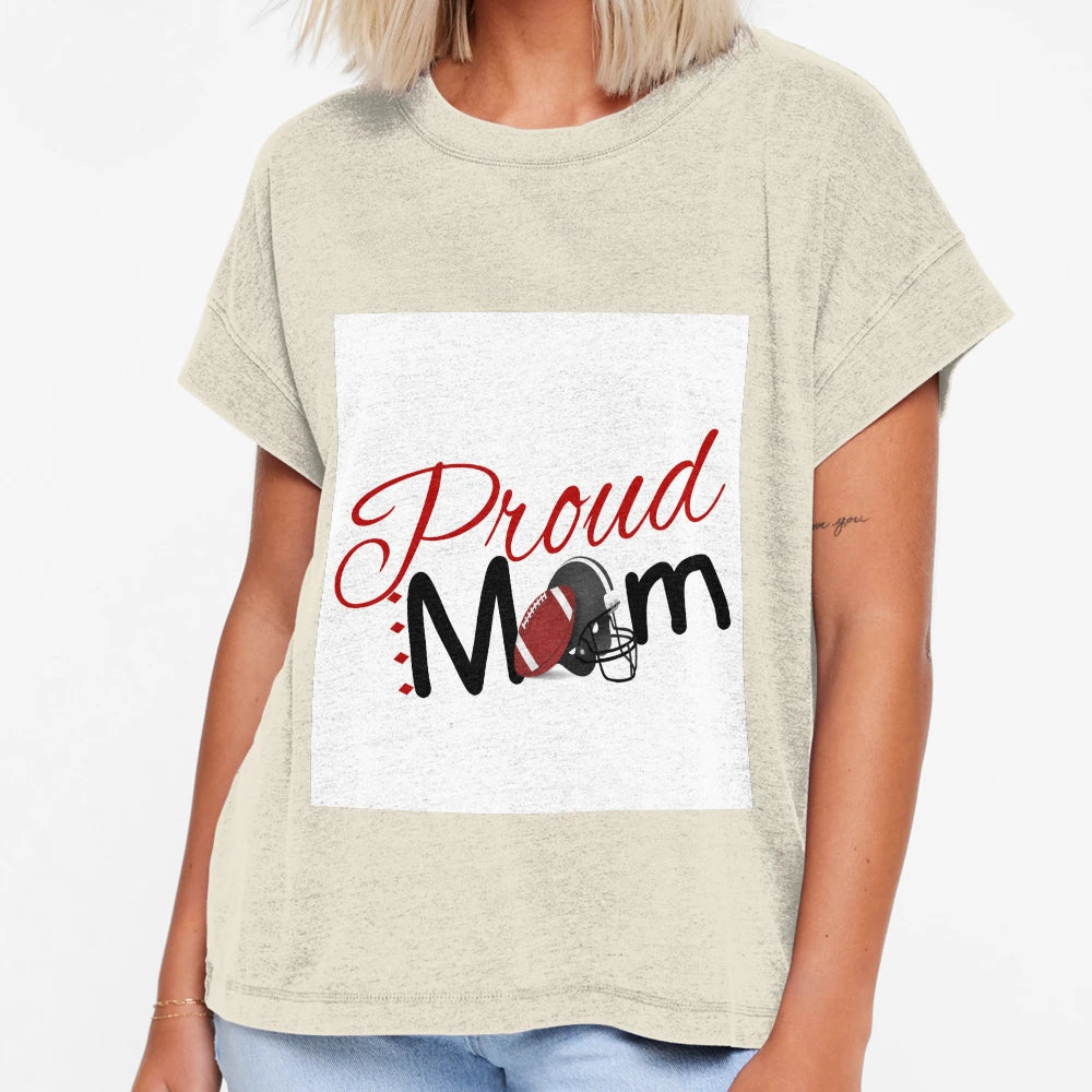 Proud Football Mom T-Shirt - Streetwear Style for Adults - T-Shirt, Sweatshirt, Hoodie