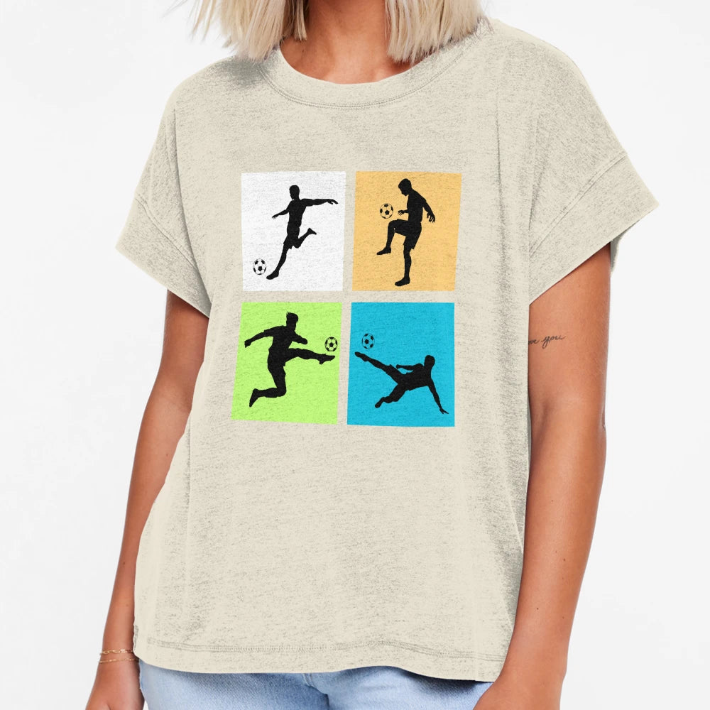 Football Players Soccer Action T-Shirt - Custom Art Print Men Women - T-Shirt, Sweatshirt, Hoodie