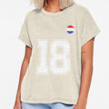 Netherlands Soccer Number 18 Vintage Sports Fan by - Adult & Kids T-Shirts, Sweatshirts & Hoodies apparel design preview 1