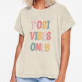 Posi Vibes Only Cute colorful text by TheMajesticGoat - Adult & Kids T-Shirts, Sweatshirts & Hoodies apparel design preview 1