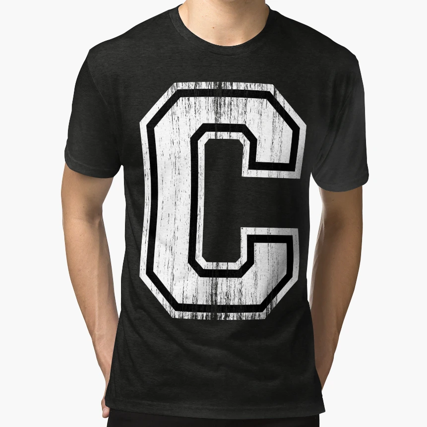 Big Varsity Letter C T-Shirt - Custom Art Print for Adults - T-Shirt, Sweatshirt, Hoodie
