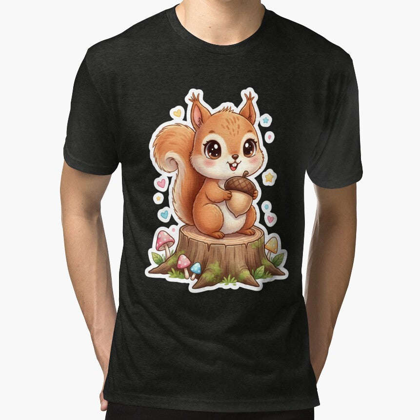 Nutty forest squirrel by SimonsDesignArt - Adult & Kids T-Shirts, Sweatshirts & Hoodies apparel design preview 1