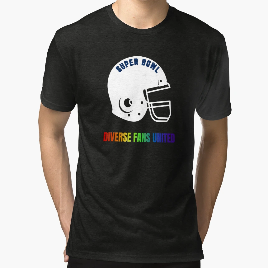 Lgbtq Super Bowl Super Bowl Diverse T-Shirt - Minimalist Print Men Women - T-Shirt, Sweatshirt, Hoodie