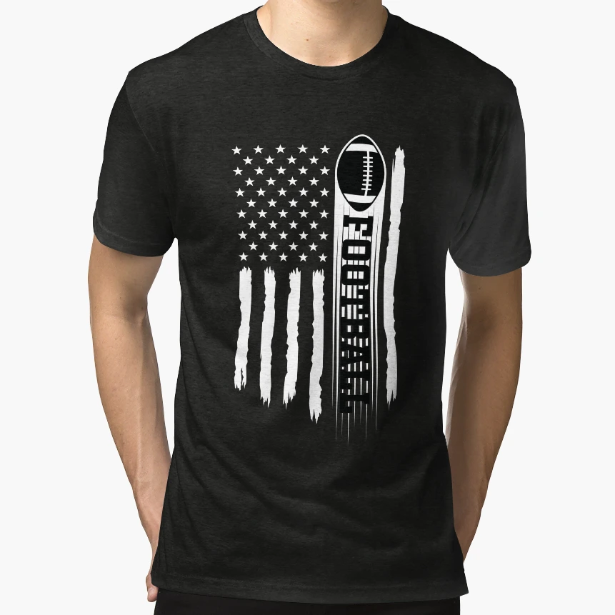 American Football Usa Flag T-Shirt - Unique Graphic Unisex - T-Shirt, Sweatshirt, Hoodie