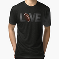 Football Love T-Shirt - Custom Art Print Men Women - T-Shirt, Sweatshirt, Hoodie