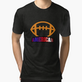 American Football Usa Love T-Shirt - Fun Novelty Design Men Women - T-Shirt, Sweatshirt, Hoodie