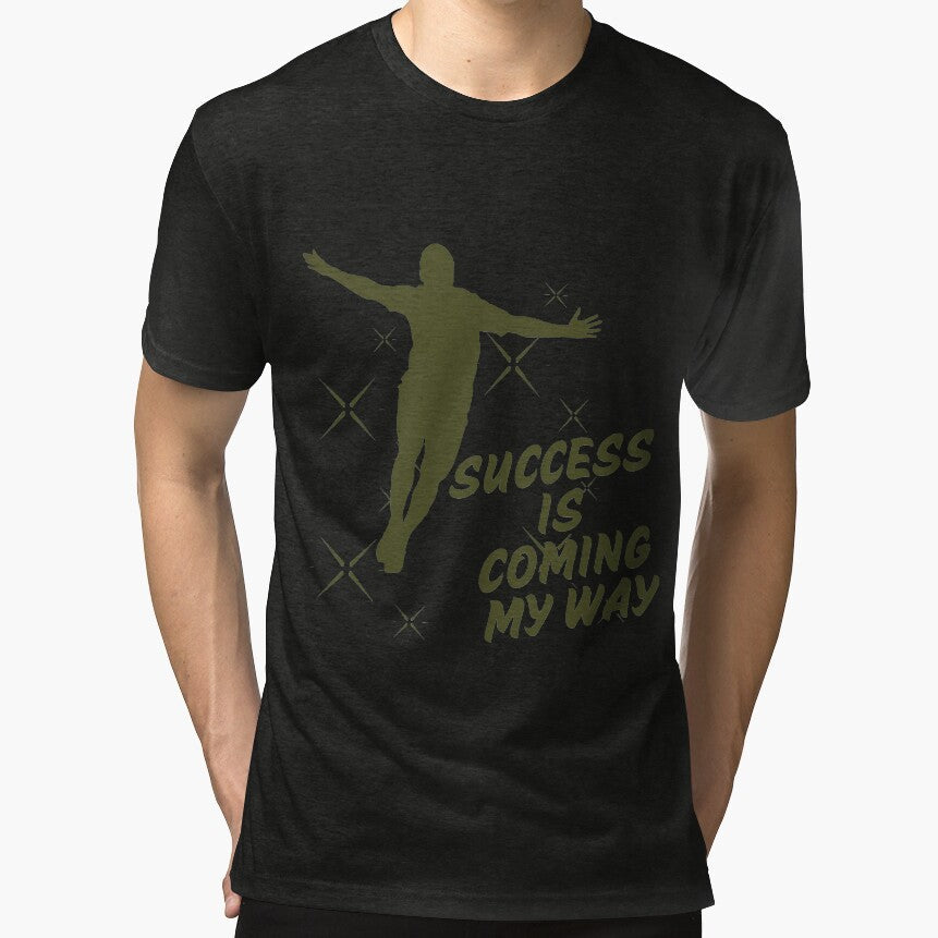 Success Is Coming My Way Motivational Silhouette - Adult & Kids T-Shirts, Sweatshirts & Hoodies apparel design preview 1