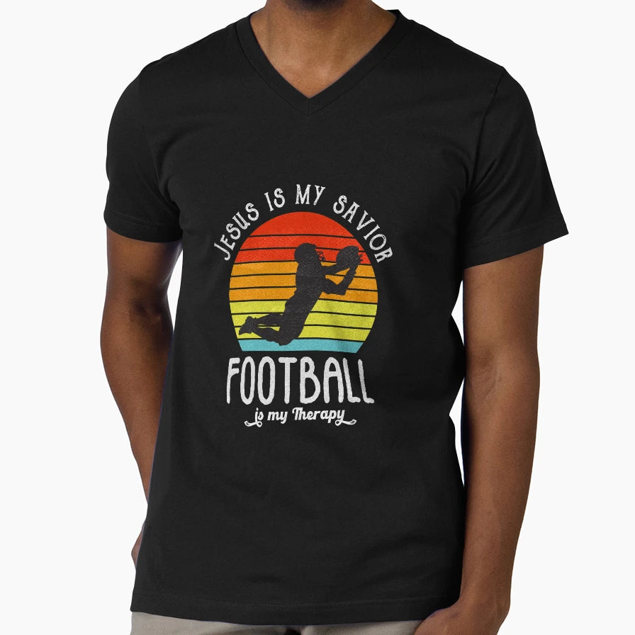 Jesus Is My Savior Football Is My T-Shirt - Streetwear Style Men Women - T-Shirt, Sweatshirt, Hoodie