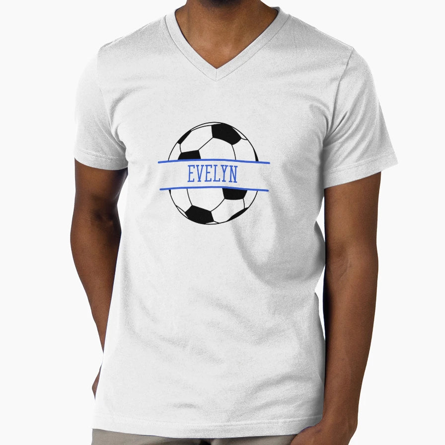 Evelyn Name Personalized Soccer Ball T-Shirt - Aesthetic Graphic Men Women - T-Shirt, Sweatshirt, Hoodie