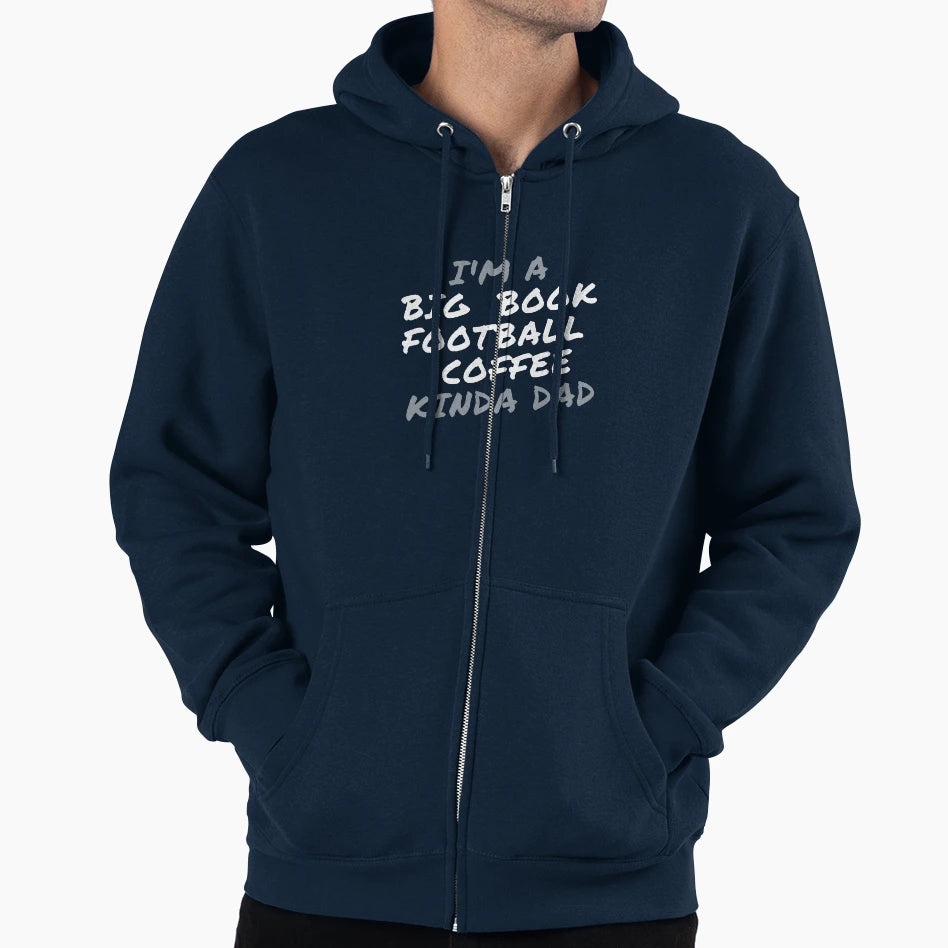 Im Big Book Football And Coffee Hoodie - Aesthetic Graphic for Adults - T-Shirt, Sweatshirt, Hoodie