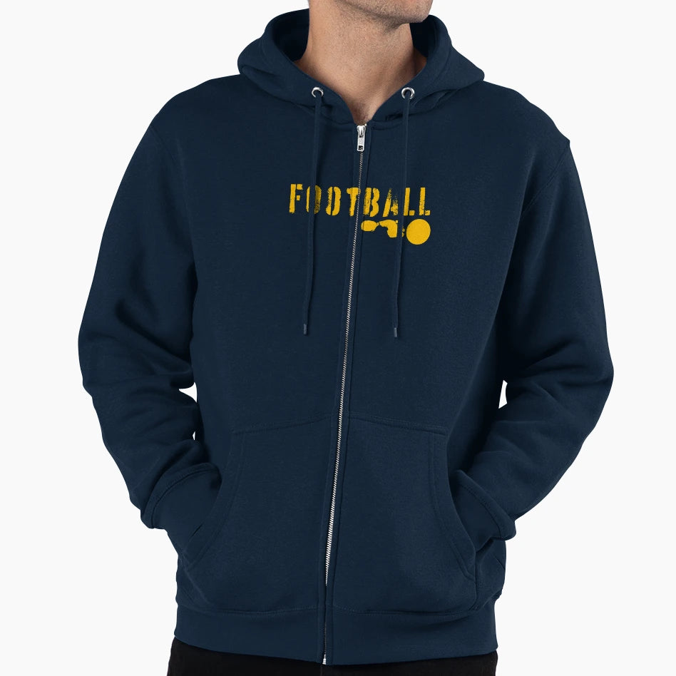 Football Foot And Ball Hoodie - Trendy Graphic Unisex - T-Shirt, Sweatshirt, Hoodie