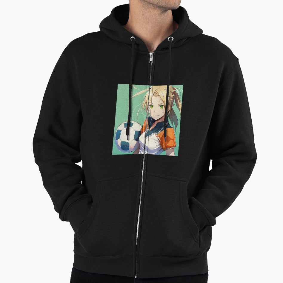 Anime Soccer Hoodie - Graphic Print for Adults - T-Shirt, Sweatshirt, Hoodie