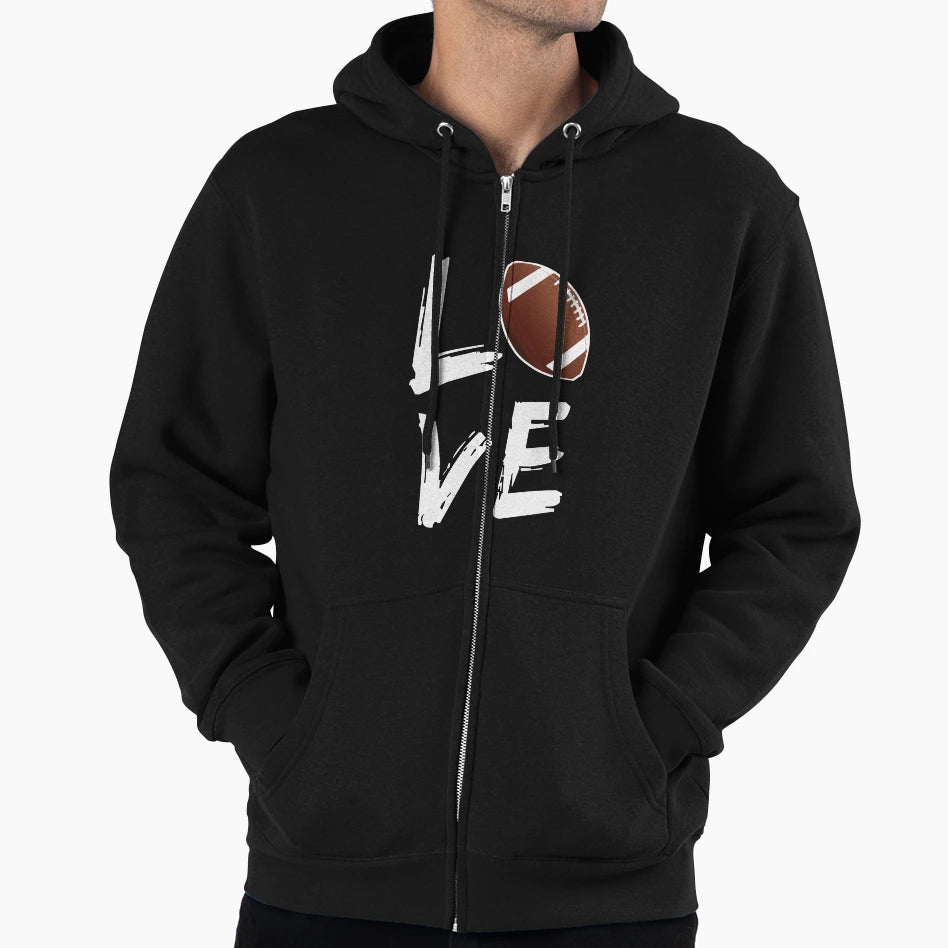 Football Love Hoodie - Streetwear Style for Adults - T-Shirt, Sweatshirt, Hoodie
