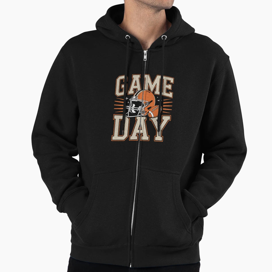 Game Day Football Helmet Sports Hoodie - Custom Art Print for Adults - T-Shirt, Sweatshirt, Hoodie