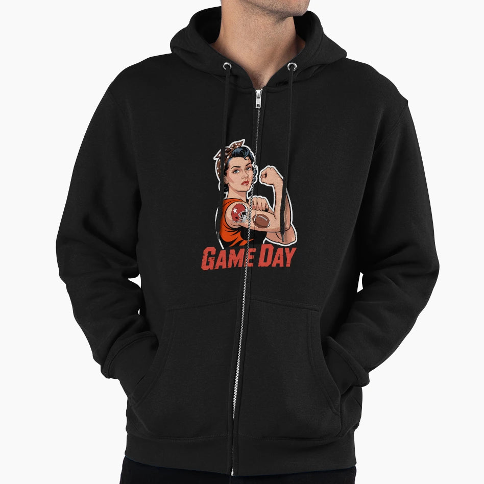 Support Football Game Day Hoodie - Casual Everyday Wear Unisex - T-Shirt, Sweatshirt, Hoodie