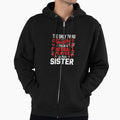 Football Sister Proud Football Players Hoodie - Fun Novelty Design Unisex - T-Shirt, Sweatshirt, Hoodie