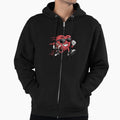 Funny Valentines Day Heart Playing Football Hoodie - Trendy Graphic Unisex - T-Shirt, Sweatshirt, Hoodie