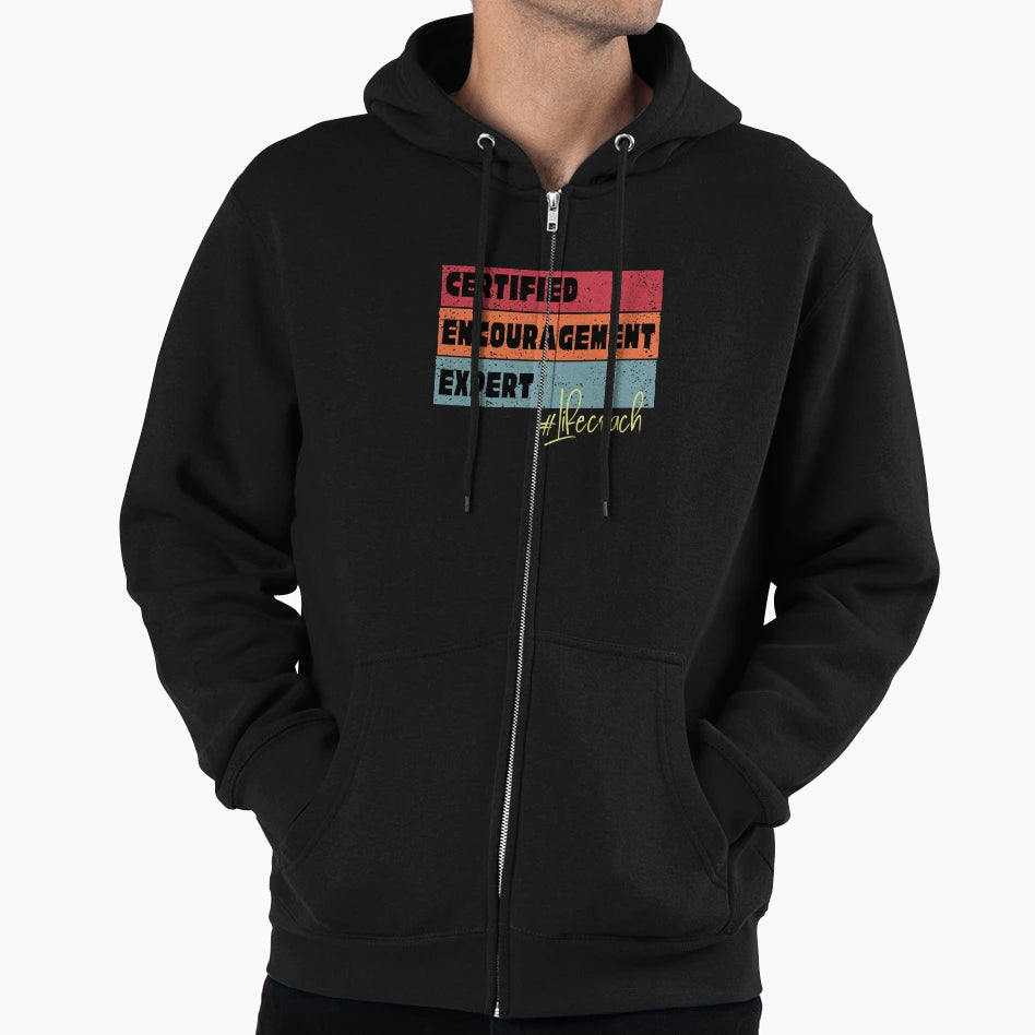 Life Coach Hoodie - Graphic Print Unisex - T-Shirt, Sweatshirt, Hoodie